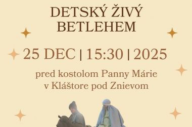 Pozvánka - Detský živý betlehem